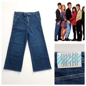 90210 Finale Cropped Wide Leg Jeans Boyfriend 28